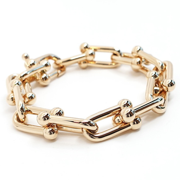 Tiffany Hardware Large Link Bracelet Rose Gold